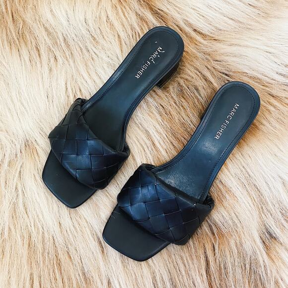 Marc Fisher Women's Casper Lattice Weave Dress Sandals - Picture 2 of 5